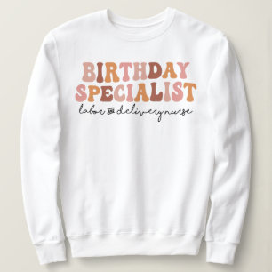 Sweatshirt Spécialiste de l'anniversaire Travail et prestatio