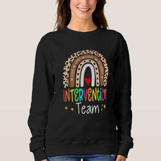 Sweatshirt Spécialiste de l'enseignant d'intervention Équipe  (Devant)