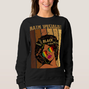 Sweatshirt Spécialiste des mathématiques afro-américaines Noi