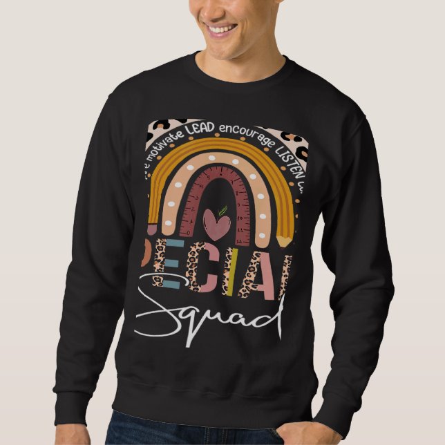 Sweatshirt Specials Squad Co Curricular Teachers Team Leopard (Devant)