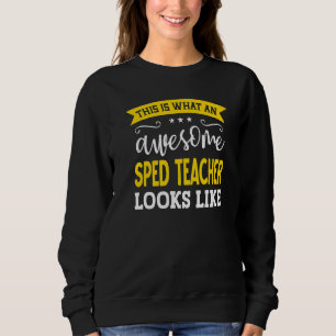 Sweatshirt SPED Professeur Titre du travail Employé Drôle Tra