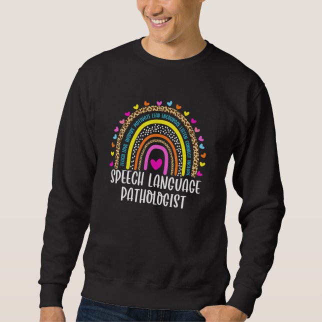 Sweatshirt Speech Therapy Speech Language Pathologiste SLP Bo (Devant)