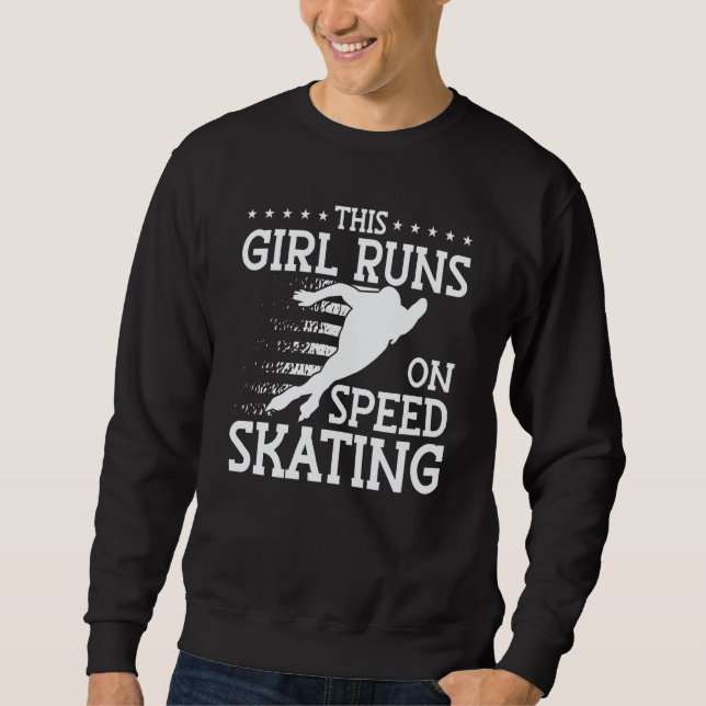 Sweatshirt Speed Skating Skates Short Track Skater Workout Tr (Devant)