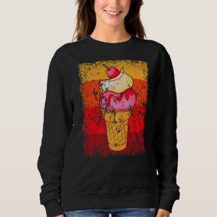 Sweatshirt Sphère de crème glacée rétro vintage