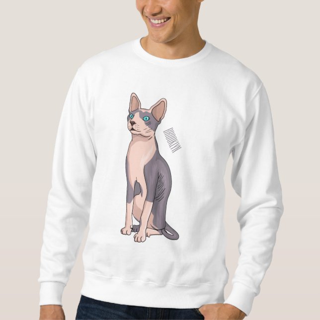Sweatshirt Sphynx cat (Devant)