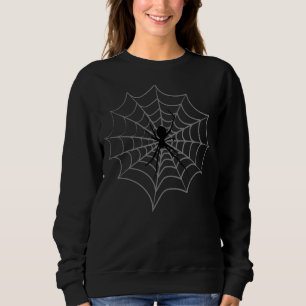 Sweatshirt Spider Web avec araignée noire