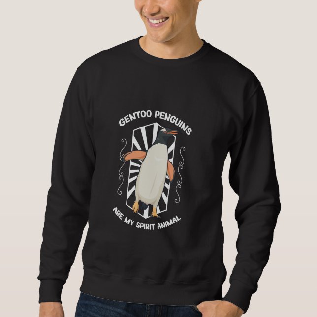 Sweatshirt Spirit Animal Gentoo Penguin (Devant)
