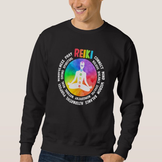 Sweatshirt Spiritual Healing Holistic Healer Meditation Chakr (Devant)