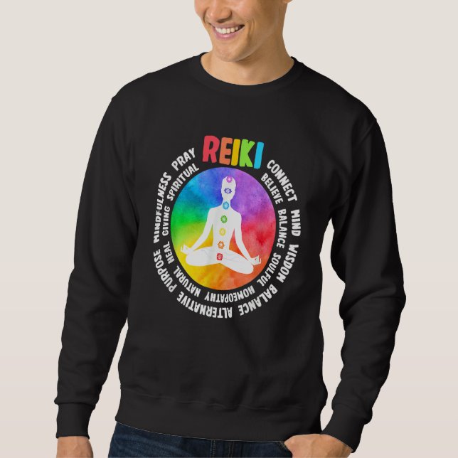 Sweatshirt Spiritual Healing Holistic Healer Meditation Chakr (Devant)