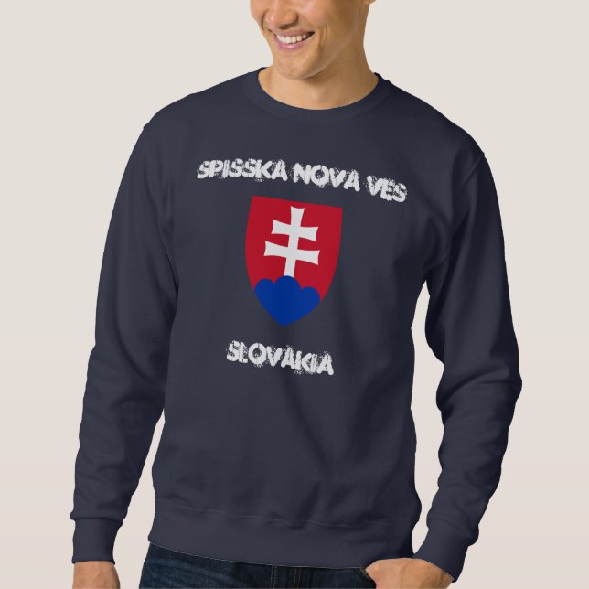 Sweatshirt Spisska Nova Ves, Slovaquie avec armoiries (Devant)