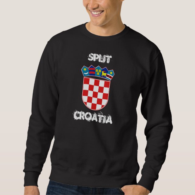 Sweatshirt Split, Croatie avec armoiries (Devant)