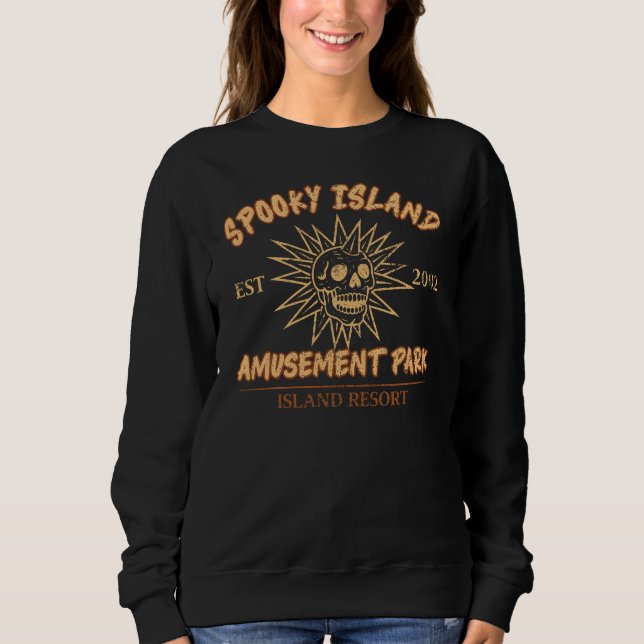 Sweatshirt Spooky island - summer halloween (Devant)