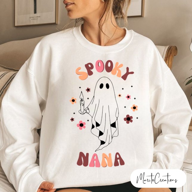 Sweatshirt Spooky Nana,Halloween Nana,Funny Nana,Groovy Retro (Créateur téléchargé)