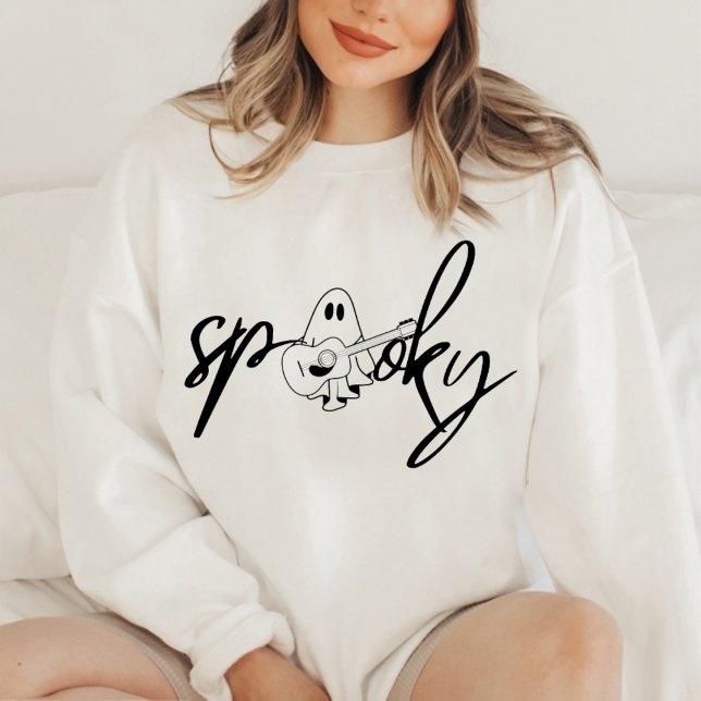 Sweatshirt Spooky Vibes Halloween sweatshirt, ghost (SPOOKY)