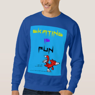 Sweatshirt Sport Chiot Figure Fox Buddy Patinage