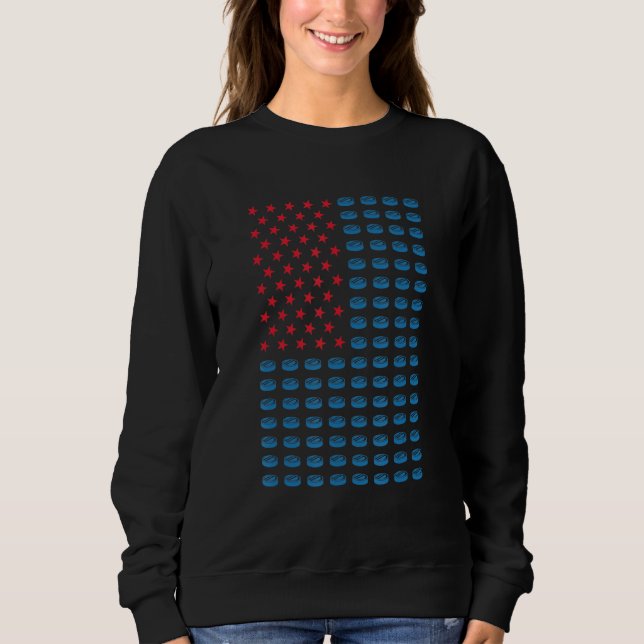 Sweatshirt Sport Us Flag Ice Hockey_1 (Devant)