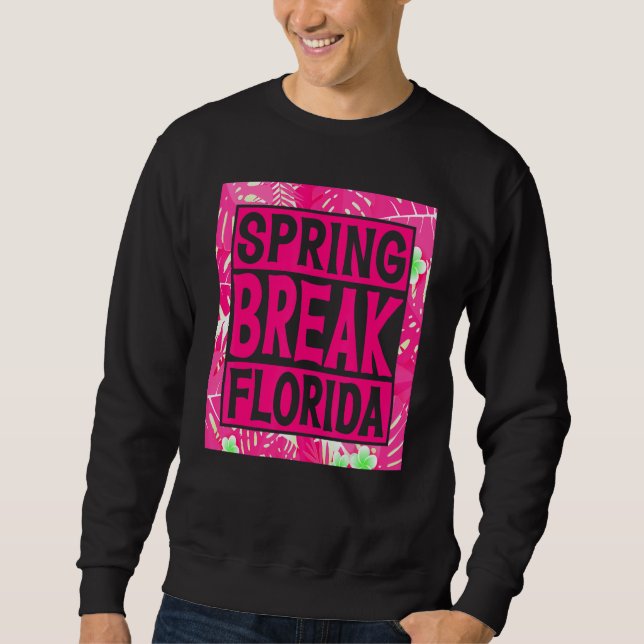 Sweatshirt Spring Break Senior Class Student School Trip Flor (Devant)