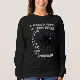 Sweatshirt Springer Spaniel Lab Chien Maman Labradinger Papa