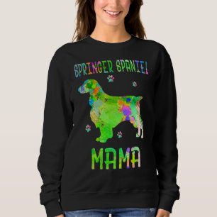 Sweatshirt Springer Spaniel Mama Colorée Chien Maman