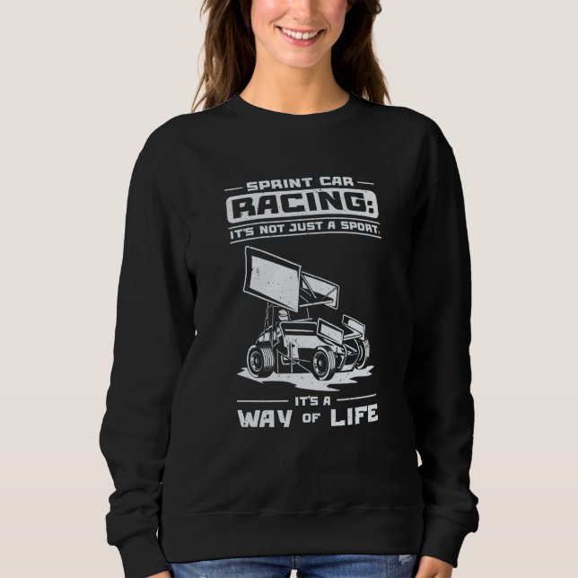 Sweatshirt Sprint Car Dirt Track Racing Drag Racer Sprint Car (Devant)