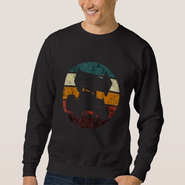Sweatshirt Sprint Car Dirt Track Racing Sprint Car Racing Ret (Devant)