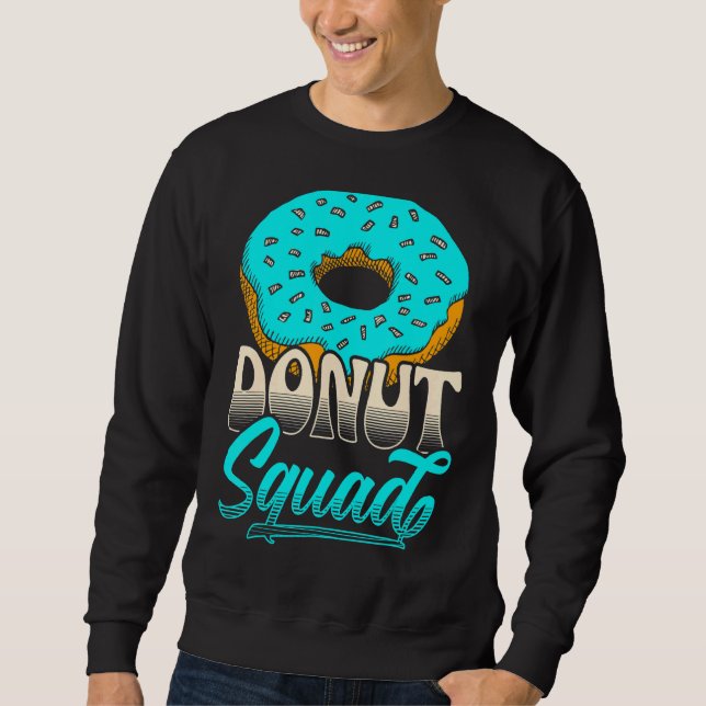 Sweatshirt Squad De Donut Pour Un Donut De Noisette (Devant)