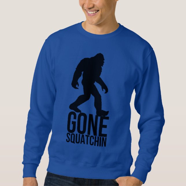 Sweatshirt Squatchin allé grand par pied (Devant)