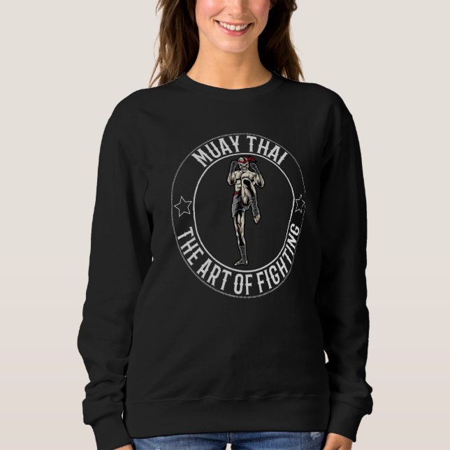 Sweatshirt Squelette De Boxe Muay Thai Et Thai (Devant)