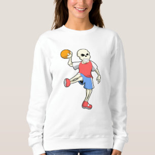 Sweatshirt Squelette de Handballeur avec Handball