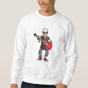 Sweatshirt Squelette en musique avec guitare