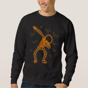 Sweatshirt Squelette Et Chauves-Chauves Qui Dablent Les Enfan
