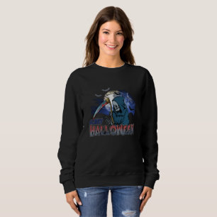 Sweatshirt Squelette Mal Dans La Nuit Noire Effrayant Hallowe