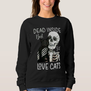 Sweatshirt Squelette Mort À L'Intérieur Mais Toujours Aimant