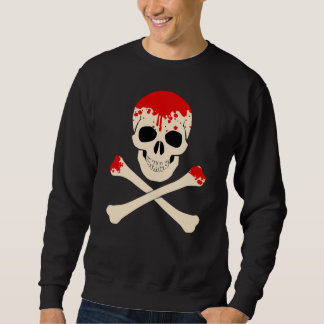 Sweatshirt squelette sanglant du crâne halloween