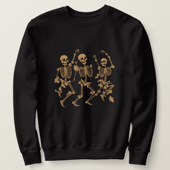 Sweatshirt Squelettes de danse vintage (Design devant)