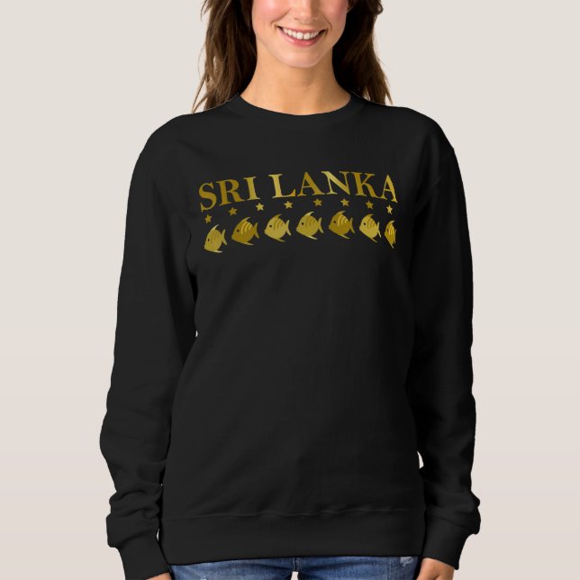 Sweatshirt Sri Lanka Véritable île de voyage incroyable (Devant)