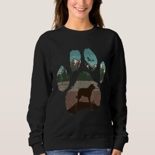 Sweatshirt St Bernard Patte Maman Papa Chien Femmes