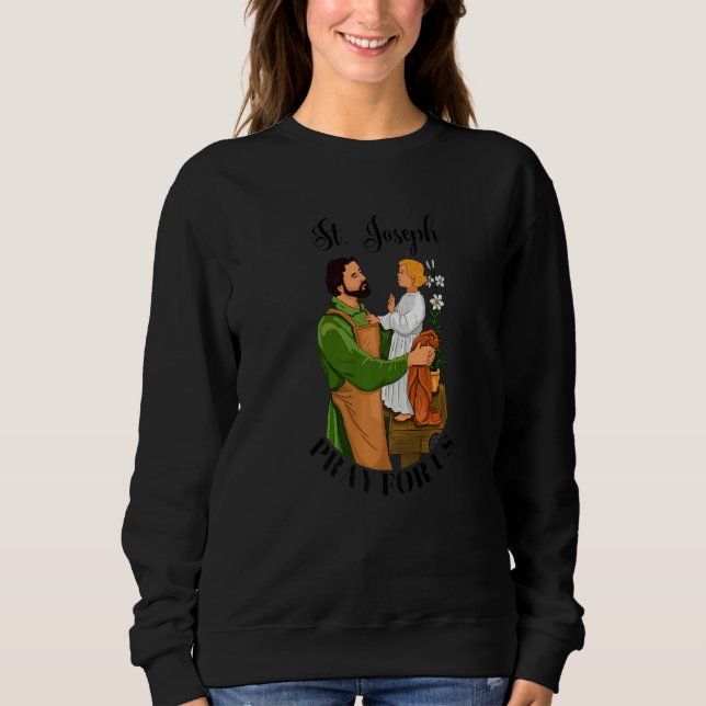 Sweatshirt St Joseph and Child Jesus Consecration Catholic Sa (Devant)