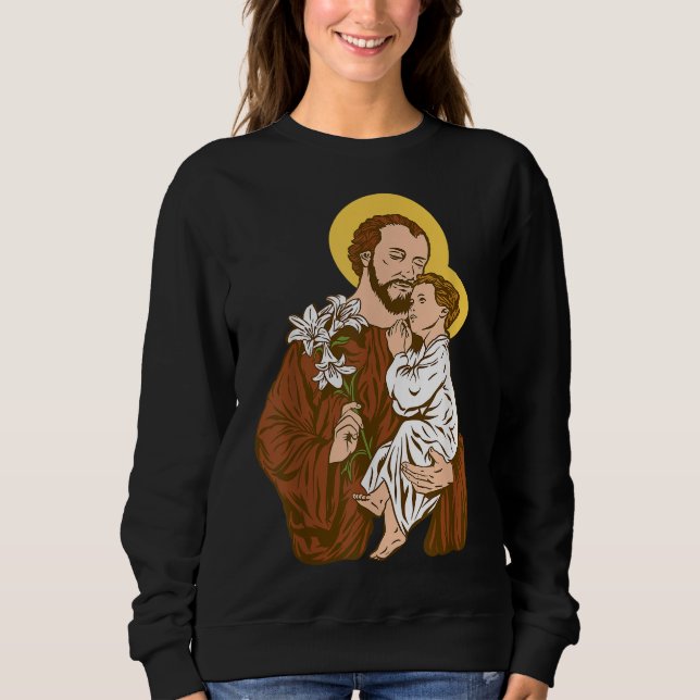 Sweatshirt St Joseph et Enfant Jésus Consecration 2021 Cathol (Devant)
