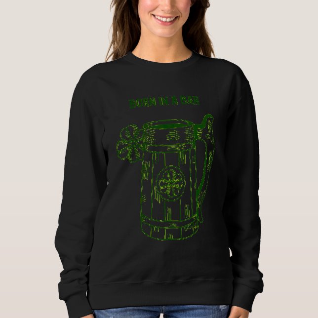 Sweatshirt St Paddys Day Drôle Shamrock Leprechaun Graphic De (Devant)