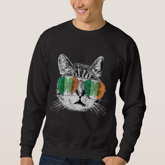 Sweatshirt St Patrick's Day Chat Tricks Irish Saint Catty's S (Devant)