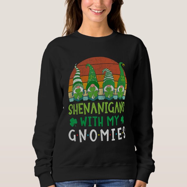 Sweatshirt St Patricks Day Gnome Let Shenanigans Begin Shamro (Devant)