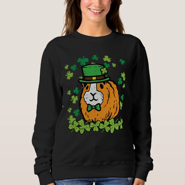 Sweatshirt St Patricks Day Guinea Pig Saint Pattys Paddys Men (Devant)