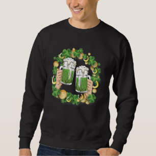 Sweatshirt St. Patrick's Day Irish Green Beer, coupe du vin