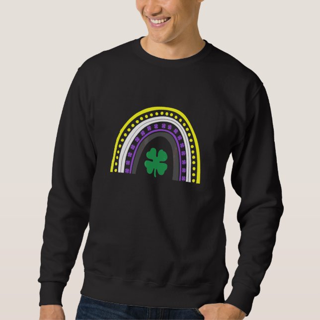 Sweatshirt St Patrick's Day non binaire et genderqueer (Devant)