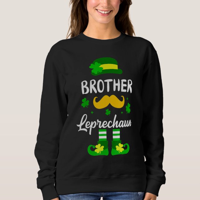 Sweatshirt St Patricks Day Toddler Boys Baby Brother Little L (Devant)