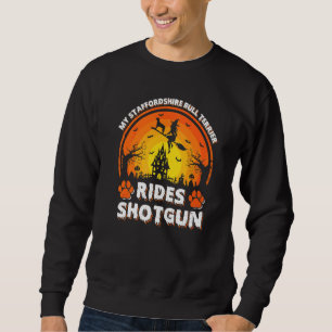 Sweatshirt Staffordshire Bull Terrier Chien Monte Sorcière Fu
