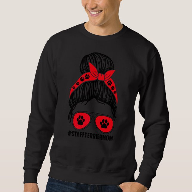 Sweatshirt Staffterriermaman Animaux (Devant)