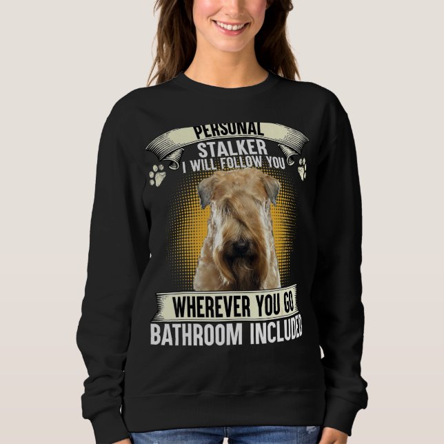 Sweatshirt Stalker personnel Je vous suivrai Blé doux (Devant)