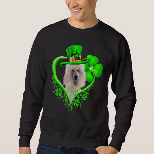 Sweatshirt Standard Poodle Dog St Patricks Day Lover Irish Sh (Devant)